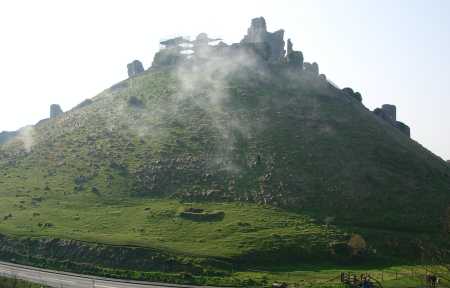 Corfe Castle from Train
